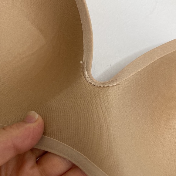 New Knix Wingwoman Bra Womens 32B Beige Tan Wireless Comfort Contour - Picture 9 of 14